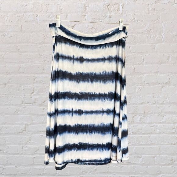 NWT LuLaRoe Azure Skirt Blue - White Size Large - Picture 8 of 8